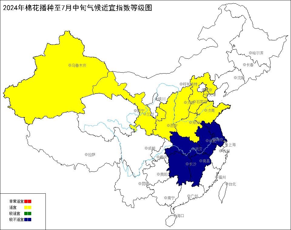 2024年棉花播种至7月中旬气候适宜指数.jpg
