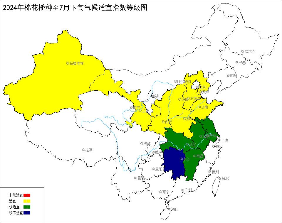 2024年棉花播种至7月下旬气候适宜指数.bmp