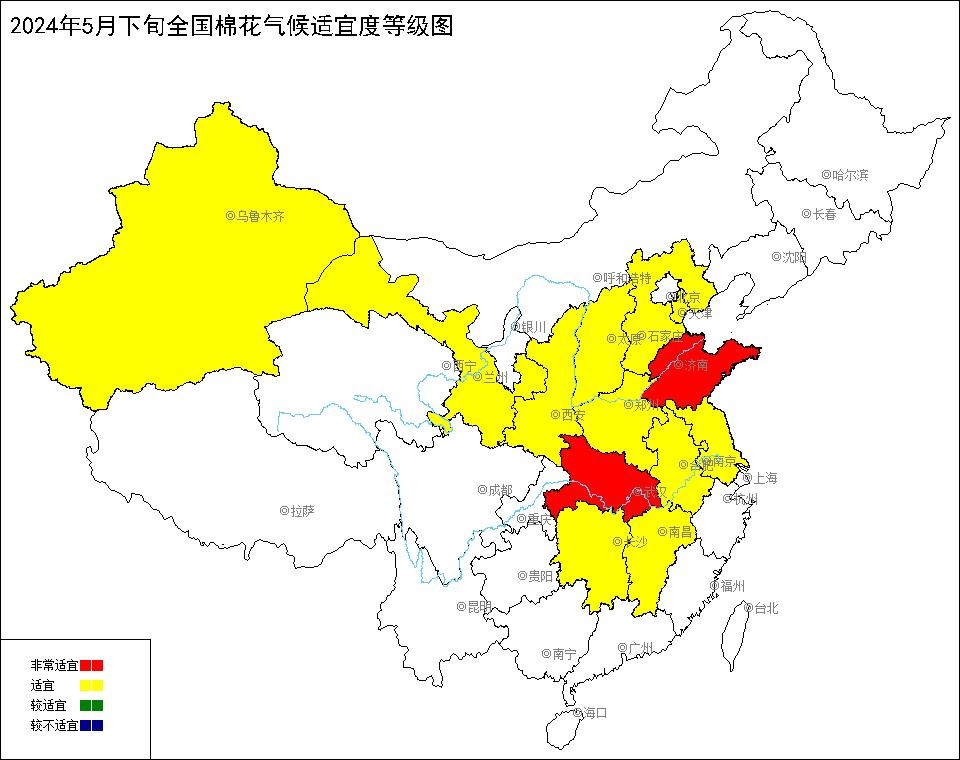 2024年5月下旬全国棉花气候适宜度.jpg