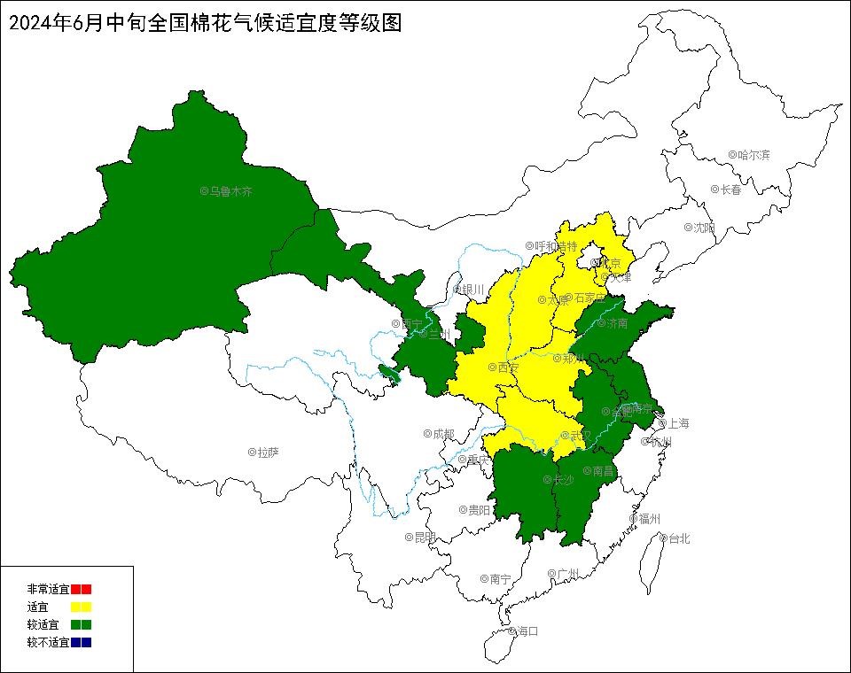 2024年6月中旬全国棉花气候适宜度.jpg