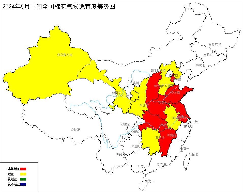 2024年5月中旬全国棉花气候适宜度.jpg